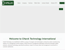 Tablet Screenshot of chawktechnology.com